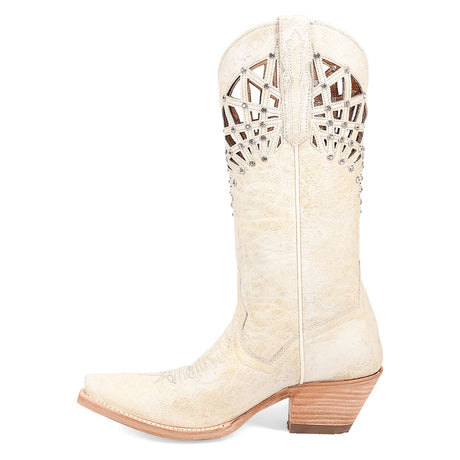 Dan Post Boots Boots Dan Post Women's Miley Snip Toe Leather Boots - Bone DP7018