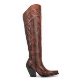 Dan Post Boots Boots Dan Post Women's Seductress Snip Toe Leather Tall Boots - Chestnut DP3285