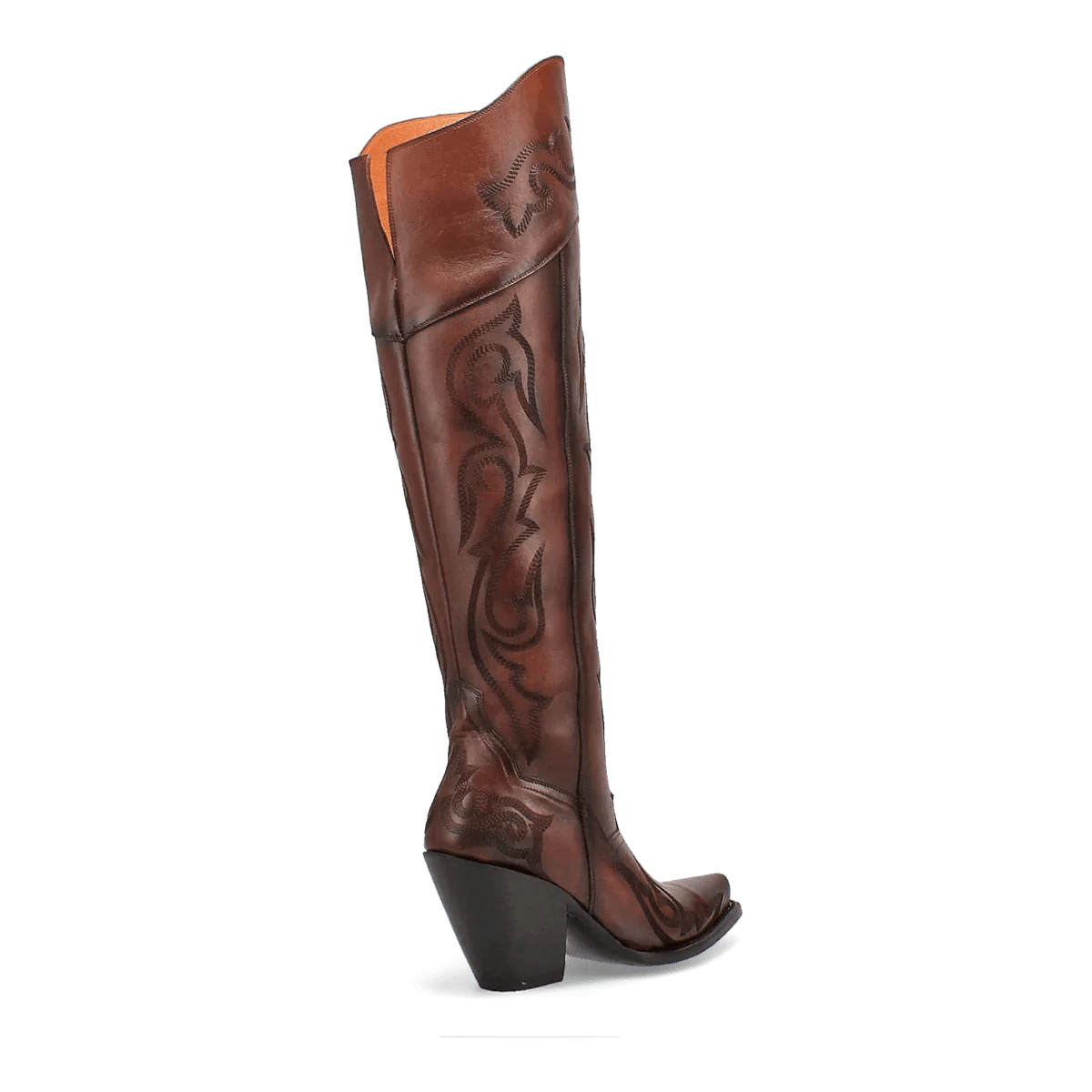 Dan Post Boots Boots Dan Post Women's Seductress Snip Toe Leather Tall Boots - Chestnut DP3285