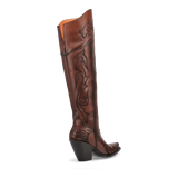 Dan Post Boots Boots Dan Post Women's Seductress Snip Toe Leather Tall Boots - Chestnut DP3285