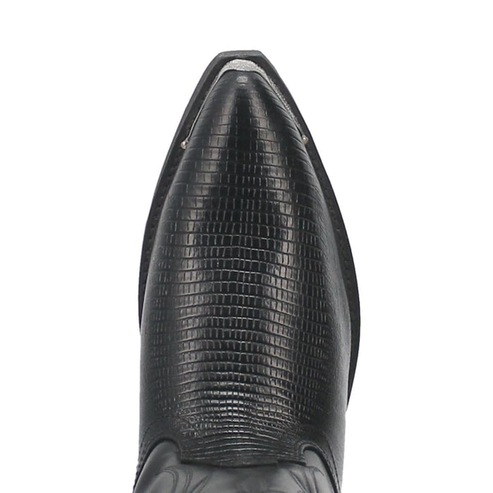 Dan Post Boots Boots Laredo Men's Atlanta Lizard Print Leather J-Toe Boots - Black
