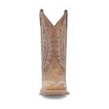 Dan Post Boots Boots Laredo Women's Cheyenne Broad Square Toe Leather Boots - Tan 5717