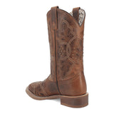 Dan Post Boots Boots Laredo Women's Dionne Broad Square Toe Leather Boots - Brown 5972