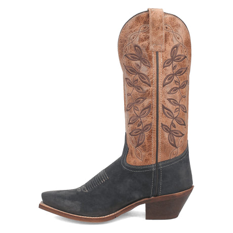 Dan Post Boots Boots Laredo Women's Kama Snip Toe Leather Boots - Navy/Tan 20009