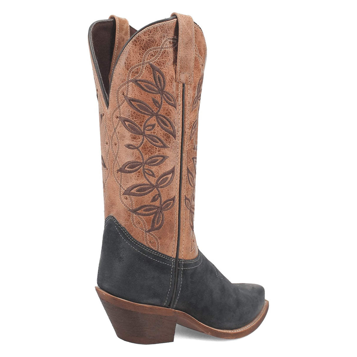 Dan Post Boots Boots Laredo Women's Kama Snip Toe Leather Boots - Navy/Tan 20009