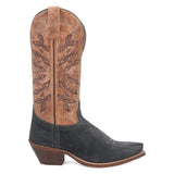 Dan Post Boots Boots Laredo Women's Kama Snip Toe Leather Boots - Navy/Tan 20009