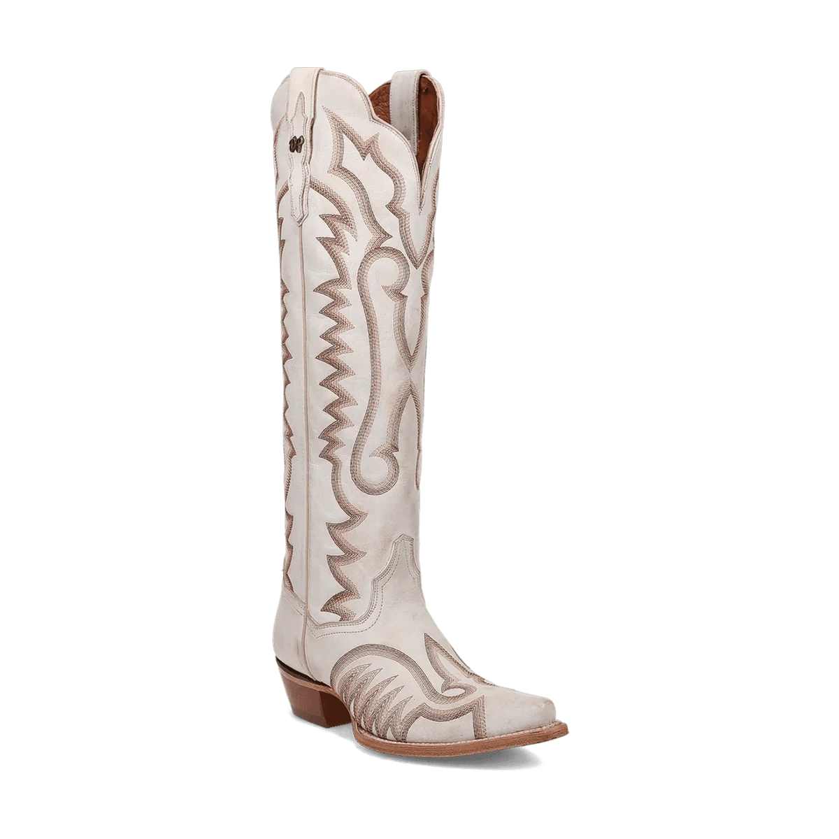 Dan Post Boots Boots White / 6 Dan Post Women's Josie Snip Toe Leather Tall Boots - White DP5107