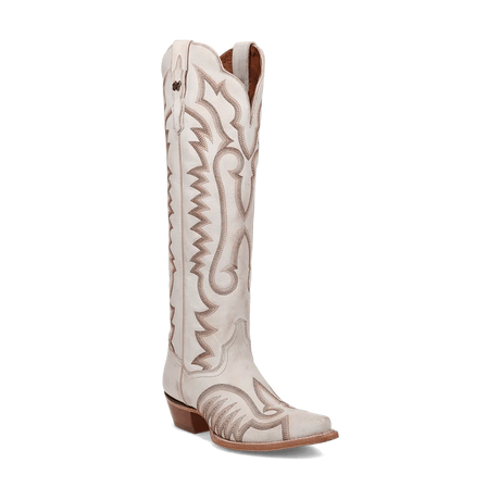 Dan Post Boots Boots White / 6 Dan Post Women's Josie Snip Toe Leather Tall Boots - White DP5107