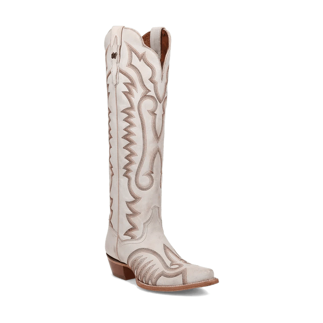 Dan Post Boots Boots White / 6 Dan Post Women's Josie Snip Toe Leather Tall Boots - White DP5107