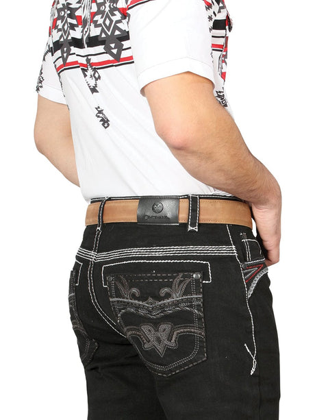 El General Western Wear CABALLERO Centenario Bootcut Denim Jeans - Black 44972