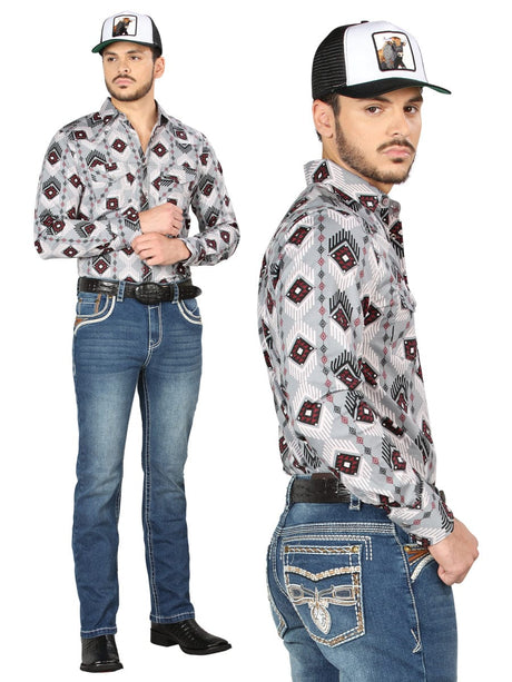 El General Western Wear CABALLERO Centenario Bootcut Denim Jeans - Dark Blue 44974