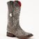 Ferrini Boots Boots Ferrini Women's Bella Square Toe Boots Handcrafted - Grey/Smoke 8229349