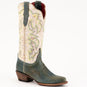 Ferrini Boots Boots Ferrini Women's Candy Snip Toe Boots Handcrafted - Teal/Cream  8366143