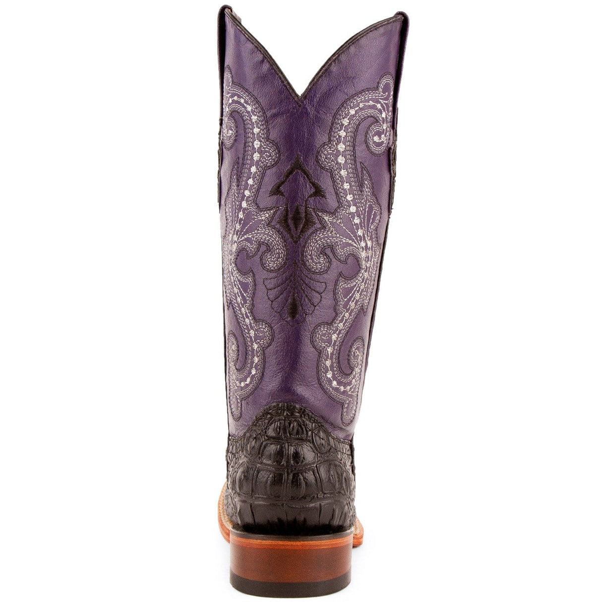 Ferrini Boots Boots Ferrini Women's Rancher Square Toe Boots Crocodile Print - Black/Purple 9049304