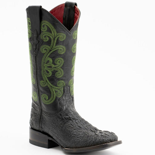 Ferrini Boots Boots Ferrini Women's Stampede Square Toe Boots Crocodile Print - Black  9039304