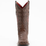 Ferrini Boots Boots Ferrini Women's Stampede Square Toe Boots Crocodile Print - Rust Brown 9039323