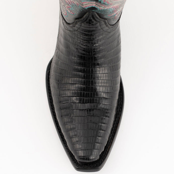 Ferrini Boots Boots Ferrini Women's Taylor Snip Toe Genuine Lizard Boots - Black 8116104