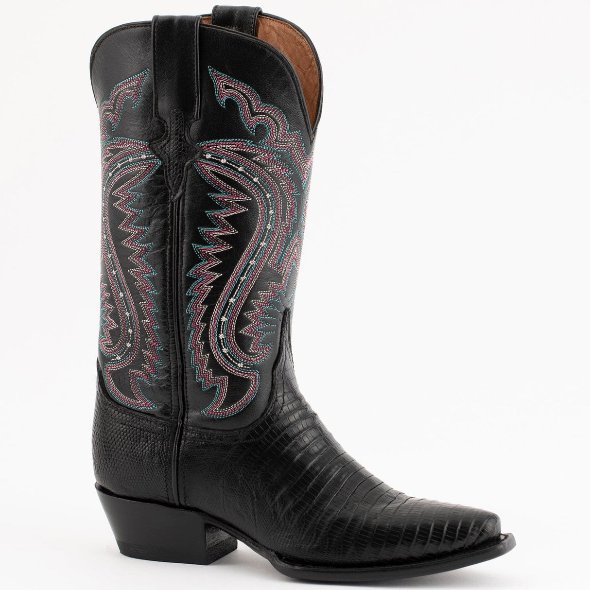 Ferrini Boots Boots Ferrini Women's Taylor Snip Toe Genuine Lizard Boots - Black 8116104