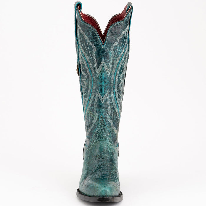 Ferrini Boots Boots Ferrini Women's Twilight Snip Toe Boots Handcrafted - Teal  8106143