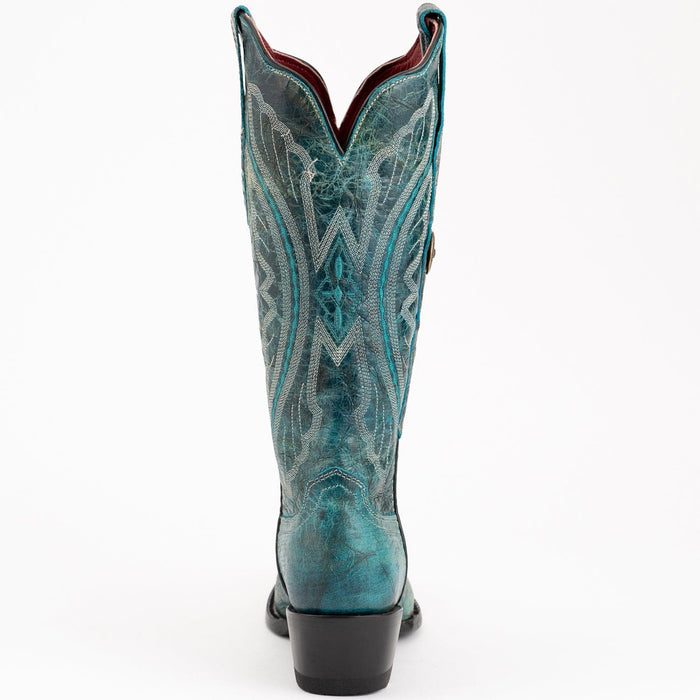 Ferrini Boots Boots Ferrini Women's Twilight Snip Toe Boots Handcrafted - Teal  8106143