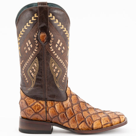 Ferrini Boots Boots Men's Ferrini Bronco Print Pirarucu Fish Boots 4339361