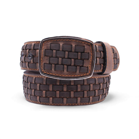 Hooch Belts Men’s Genuine Leather Petatillo Western Belt Tan-Choco Color – Hooch Boots