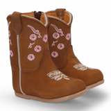 Hooch Boots Boots Girl's Genuine Leather Round Toe Boots - Brown