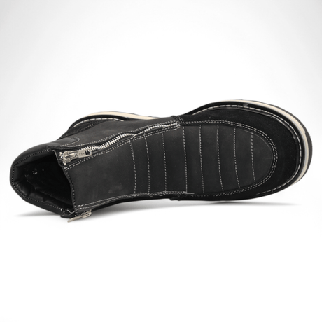 Hooch Boots Boots Men’s Genuine Leather Round Toe Work Shoes Black Color – Hooch Boots