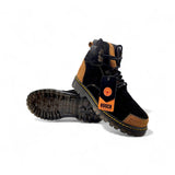 Hooch Boots Boots Men’s Suede Leather Round Toe Work Shoes Black & Honey Color – Hooch Boots