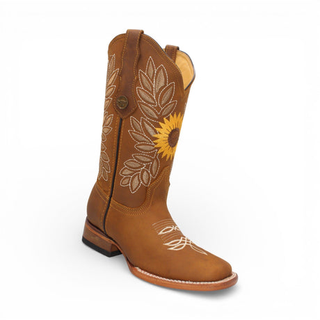 Hooch Boots Boots Women’s Genuine Leather Square Toe Tall Boots Tan Color – Hooch Boots