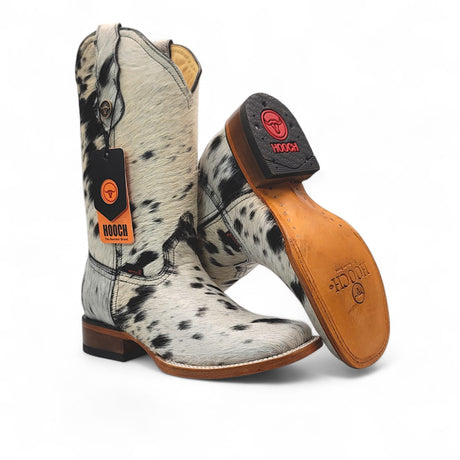 Hooch Boots Boots Womens Cowhide Hair Square Toe Western Boot – Genuine Leather Handcrafted H223304