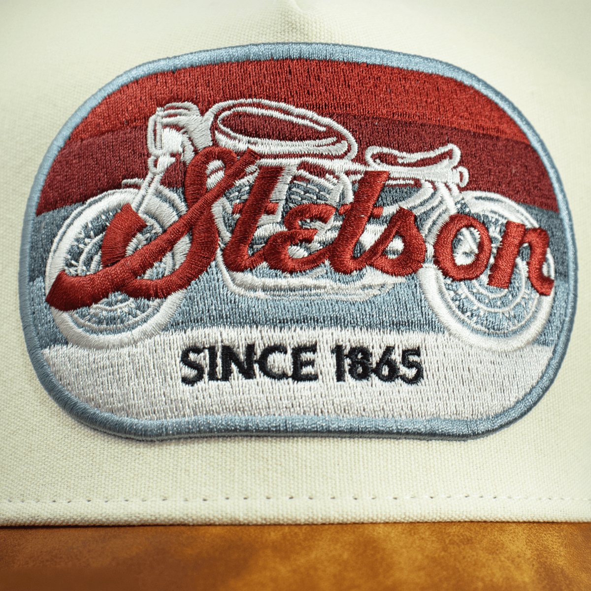 Hooch Stetson Cap Authentic Trucker Hat Original front close up