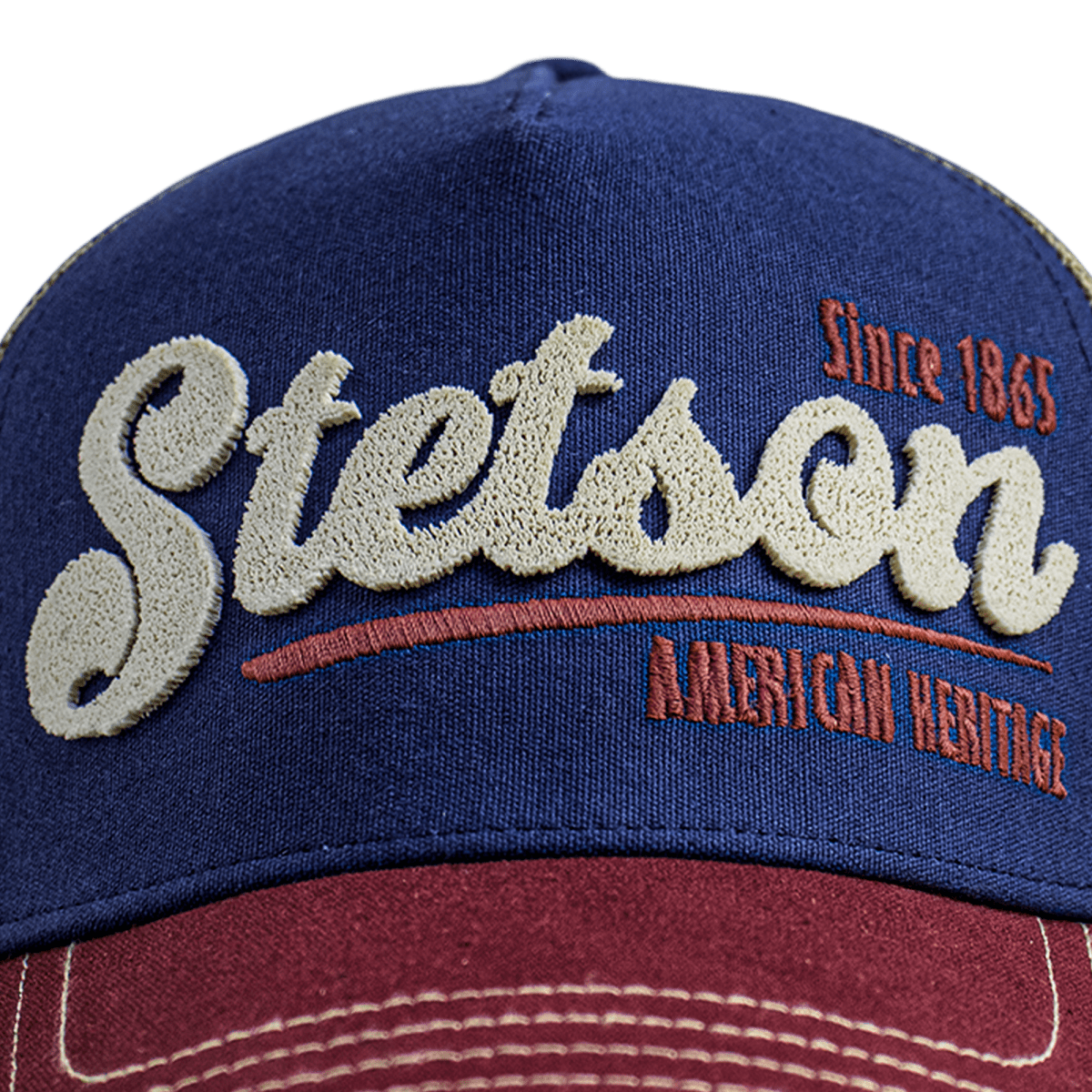 Hooch Stetson Cap Authentic Trucker Hat Original front close up