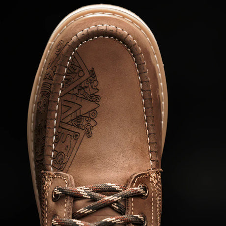 Joe Boots Boots Original Aztec Moc Toe Work Boot Light Brown Color - Hammer Boots