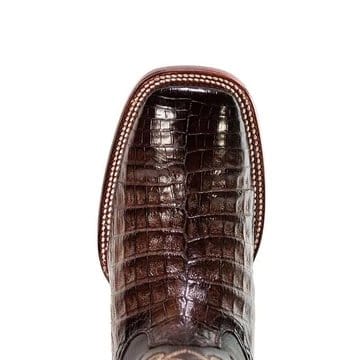 King Exotic Boots 6 Men's King Exotic Caiman Tail Wide Square Toe Boot 48220116