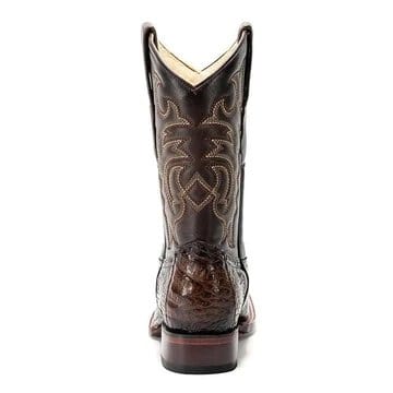 King Exotic Boots Men's King Exotic Caiman Tail Wide Square Toe Boot 48220116