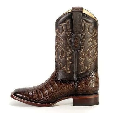 King Exotic Boots Men's King Exotic Caiman Tail Wide Square Toe Boot 48220116