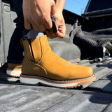 King Welt Boots Arizona 6" Pull Up Square Soft Toe Lightweight Work Boots Desert Color - King Welt