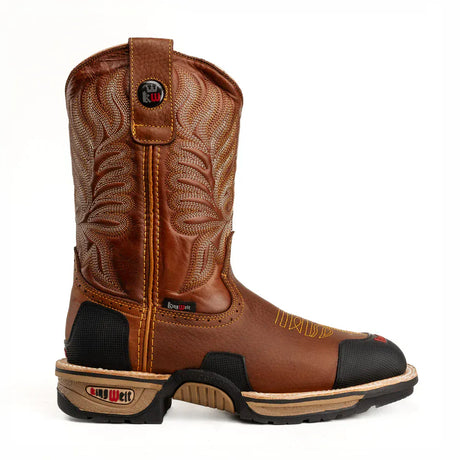 King Welt Boots Buffalo 9" Men's Western Work Boot with Masterguard Protection Tan Color - King Welt