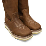 King Welt Boots Calexico 11" Square Toe Full Grain Leather Sand Color - King Welt