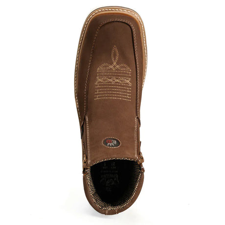 King Welt Boots Country Flex 6' Double Zipper Work Boots Soft Toe Leather Sand Color - King Welt