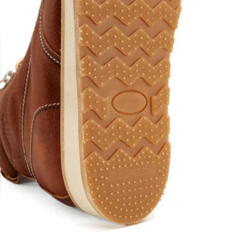 King Welt Boots Men´s Full-Grain Leather 6" Wedge Moc Toe Calexico Work Boots Tan Color - King Welt