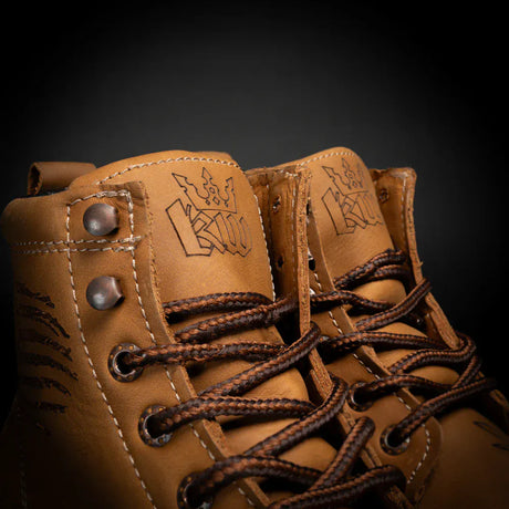 King Welt Boots Men's Patriot 6" Moc Composite Toe Work Boots Tan Color - King Welt