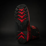 King Welt Boots Men's Thin Blue Line 11' Caiman Tribute Work Boots Red Color - King Welt