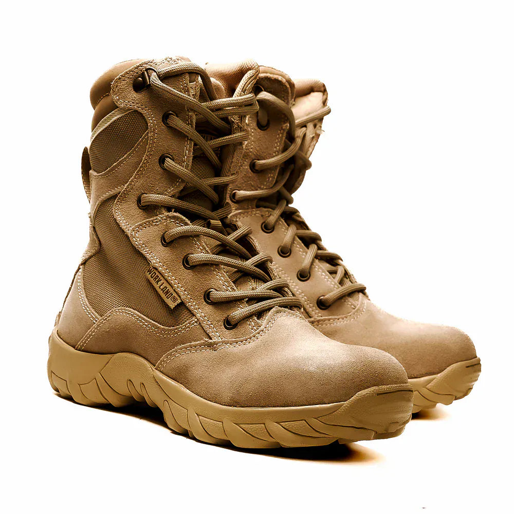 King Welt Boots Military Tactical 10” Boots Sand Color - King Welt