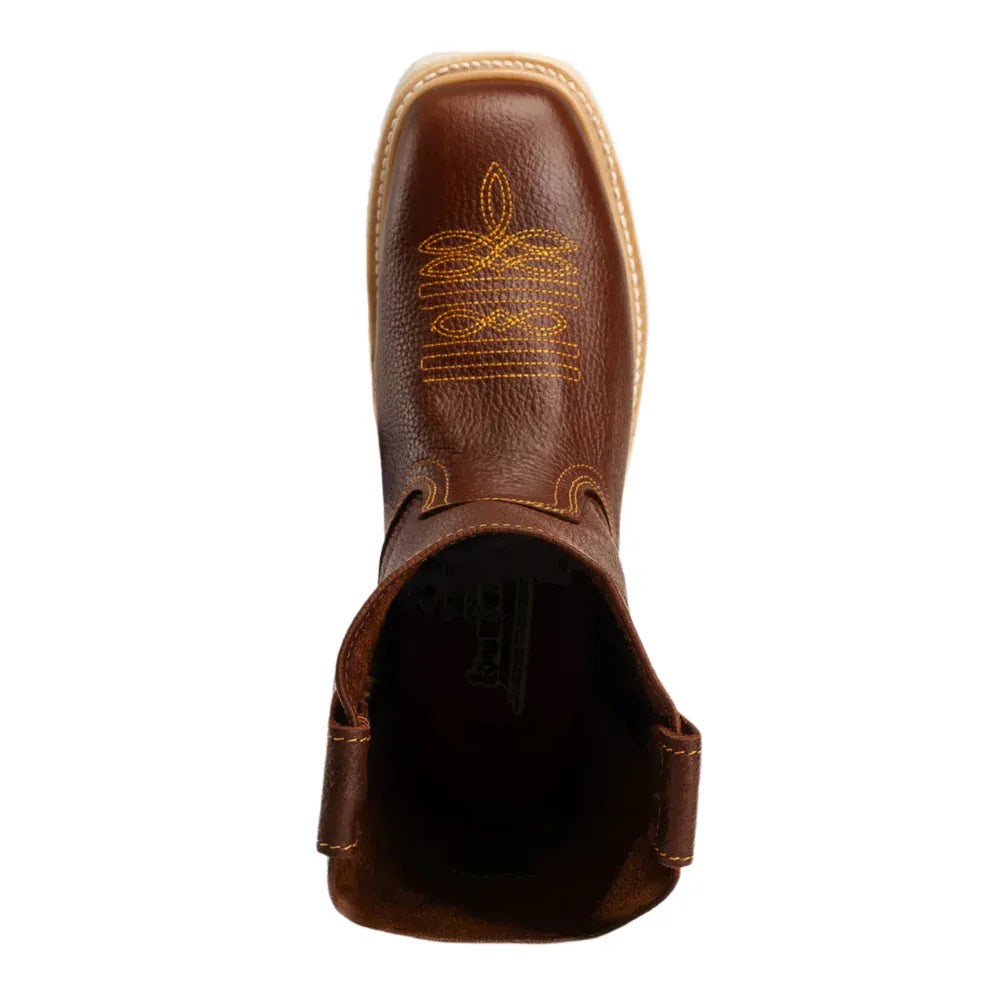 King Welt Boots Santa Fe 11" Wellington Boots Square Toe Full Grain Leather Shedron Color - King Welt