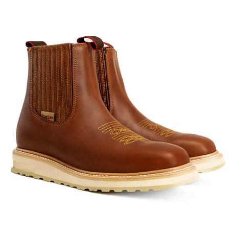 King Welt Boots Ultra Flex 6" Chelsea Work Boots Tan Color - King Welt