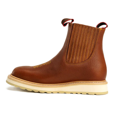 King Welt Boots Ultra Flex 6" Chelsea Work Boots Tan Color - King Welt