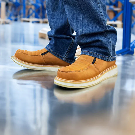 King Welt Boots Ultra Flex 6" Double Zipper Work Boots Honey Habana Color - King Welt