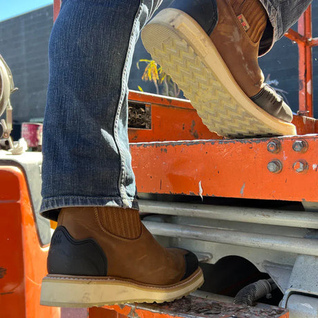 King Welt Boots Ultra Flex 6" GuardedMaster Double Density Work Boots Tan Color - King Welt